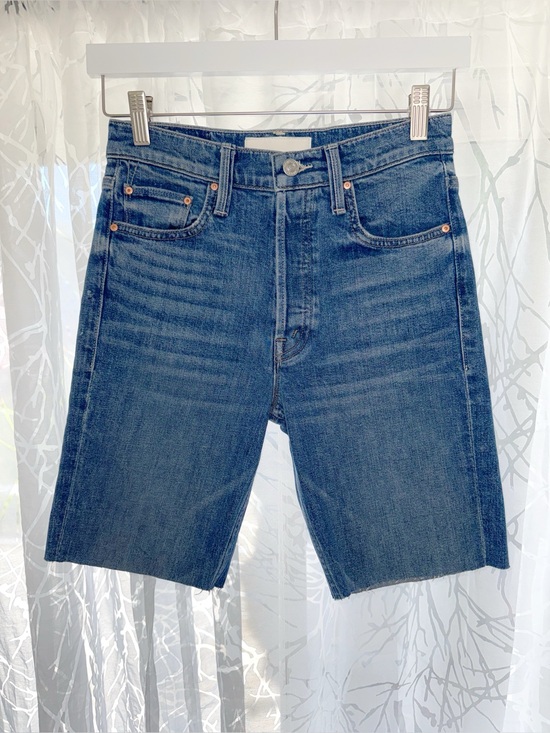 MOTHER Pants - MOTHER SUPERIOR THE TOMCAT BLUE JEAN BERMUDA SHORTS